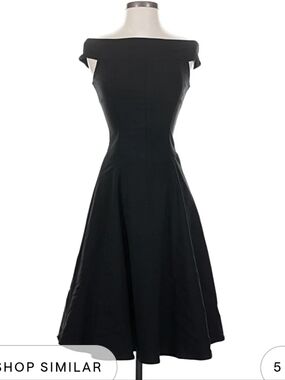 Ruby Rox Black Boatneck Fit & Flare Dress